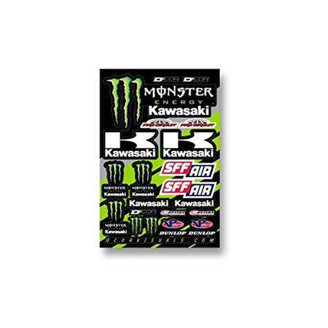 D Cor Visuals Kawasaki Decal Sheet Pack Wantitall