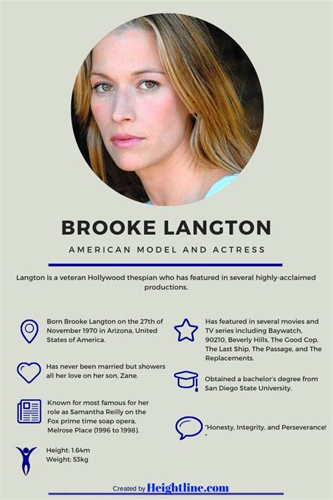 Brooke Langton Net Worth, Husband and Love Relationships