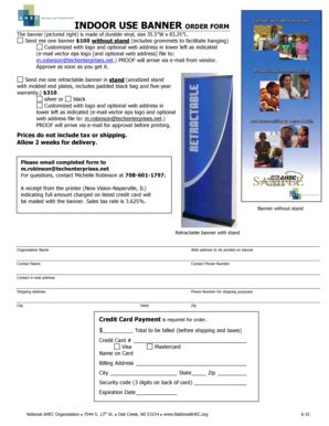 Fillable Online Nationalahec BANNER ORDER FORM NEW 07 15 Doc