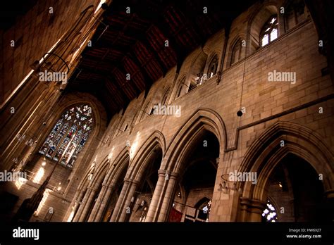 Hexham Abbey Northumberland Stock Photo Alamy