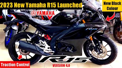 2023 New Yamaha R15v40 Connected Black Launched💥 More Features