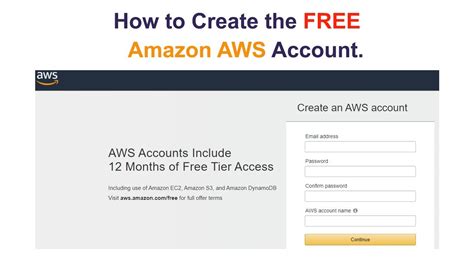 How To Create The Free Aws Account In 5 Minutes Youtube