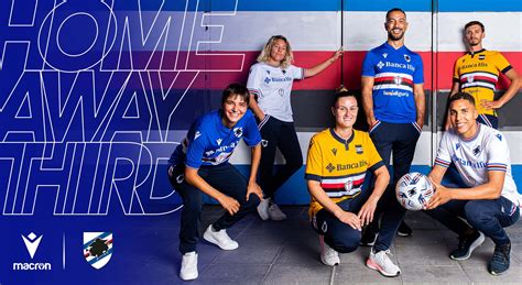 Novas Camisas Da Sampdoria Macron Mantos Do Futebol