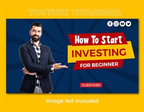 Premium Vector Business Youtube Thumbnail Design Template