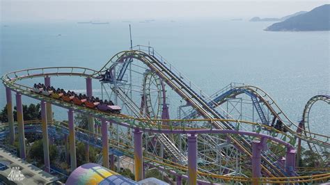 Dragon Ocean Park Hong Kong Arrow Dynamics Custom Looping Coaster