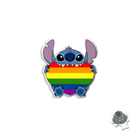 10 Styles Lilo Stitch Anime Alloy Badge Brooch