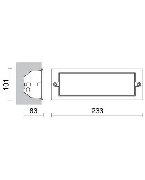 Lámparas Empotrables de Exterior pared XALOC IP44 40W E27 Blanco