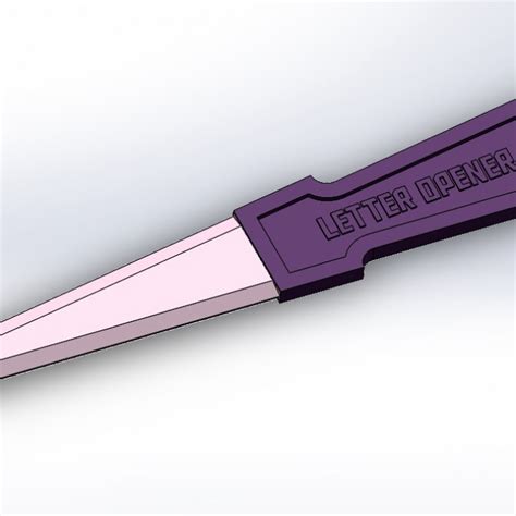 3D Printable Letter Opener by MING