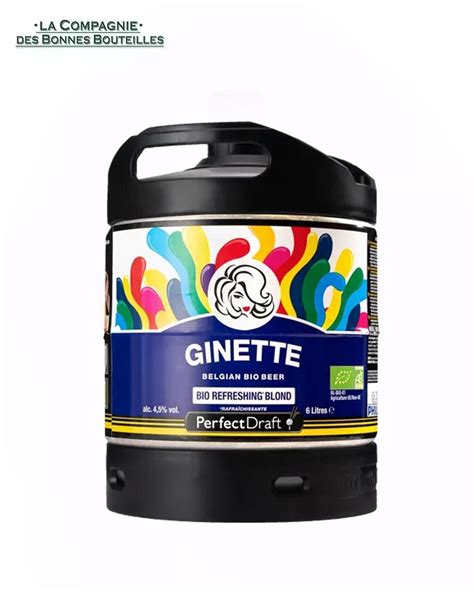 Bière Mini fut Ginette Refreshing Blonde Bio 6L La Compagnie des Bonnes Bouteilles