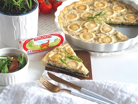 Recept Quiche s kozím sýrem a špenátem ReceptyOnLine cz kuchařka