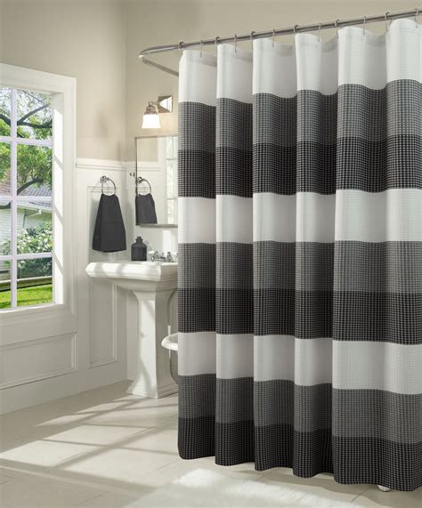 Mainstays Waffle Weave Textured Fabric Shower Curtain 72 X 72 Gray