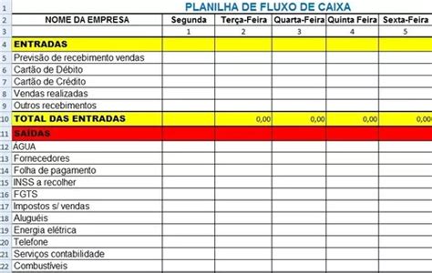 Planilha De Fluxo De Caixa Em Excel Tudo Excel Hot Sex Picture