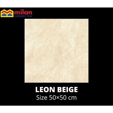 Jual Keramik Lantai X Leon Biege Milan Shopee Indonesia