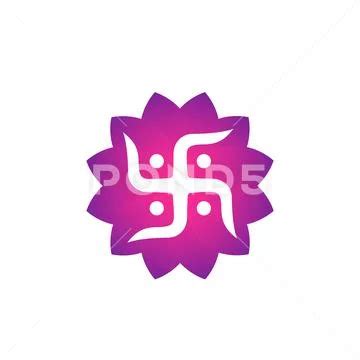 Hindu swastika symbol, vector art ~ Clip Art #169309171