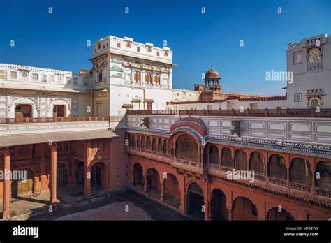 Junagarh Fort At Bikaner City Rajasthan Historic Fort Built With Red