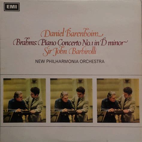 Brahms Daniel Barenboim Sir John Barbirolli New Philharmonia