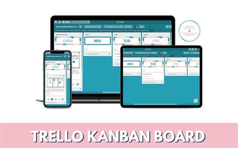 Trello Kanban Board Template serenity Pastel - Etsy