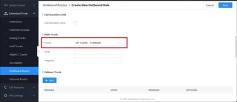 How To Configure SIP Trunk Between FCM5600 With Grandstream UCM6xxx