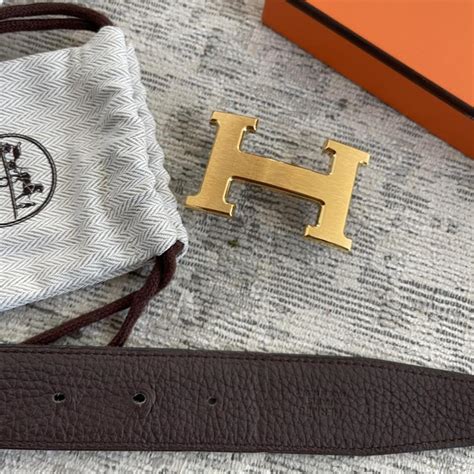 Reversible Genuine Leather Hermes Menswear Belt Depop