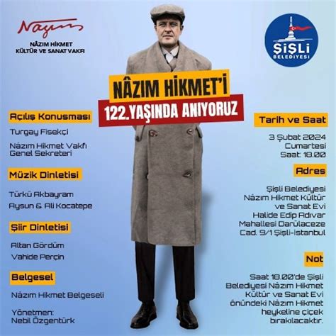 Naz M Hikmet Do Umunun Y L Nda I Li De An Lacak