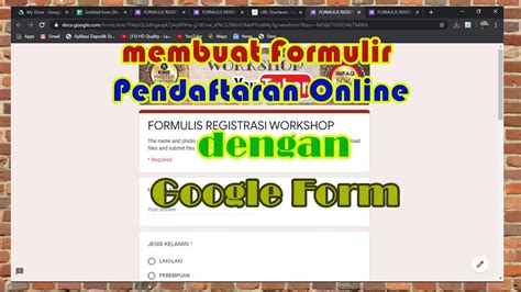 Cara Membuat Formulir Online Dengan Google Form YouTube