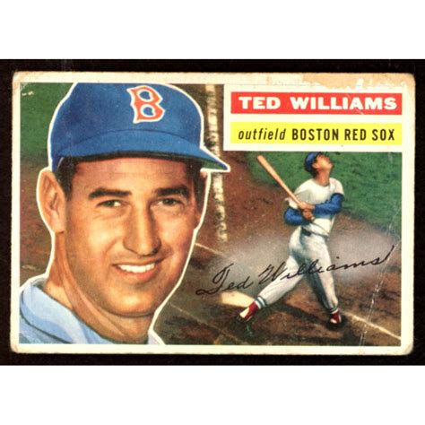 Ted Williams 1956 Topps 5 Pristine Auction