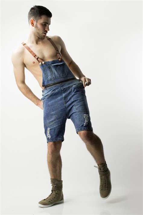 Denim Short Overalls By Glimms Differio Overalls Men Overalls Fashion Mens Outfits