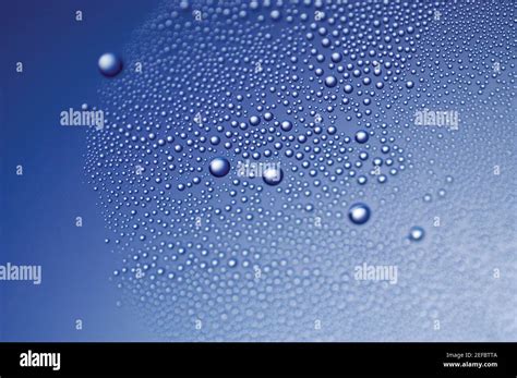 Close Up Of Water Drops Stock Photo Alamy