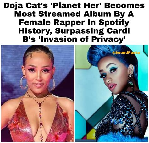 SoundPasta - Doja Cat breaks Cardi B's historic record....