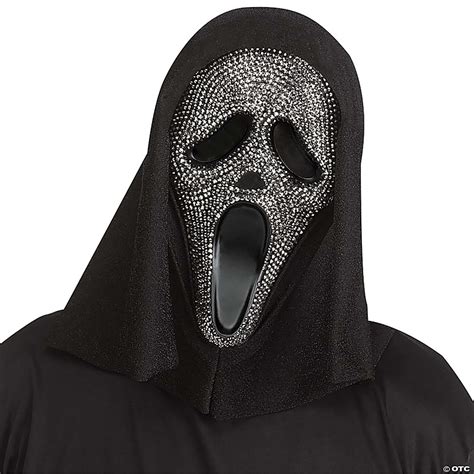 Adult S Scream Ghost Face Bling Mask With Crystal Stones