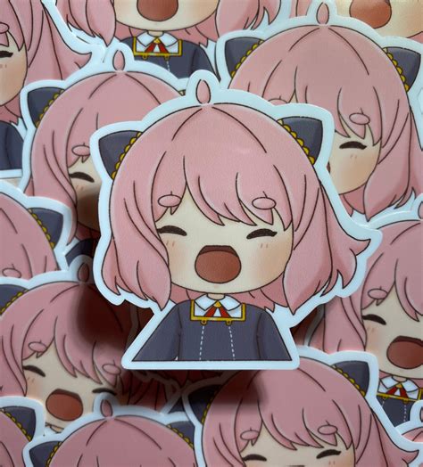 Anime Stickers Chibi Anime Weatherproof Glossy Stickers - Etsy