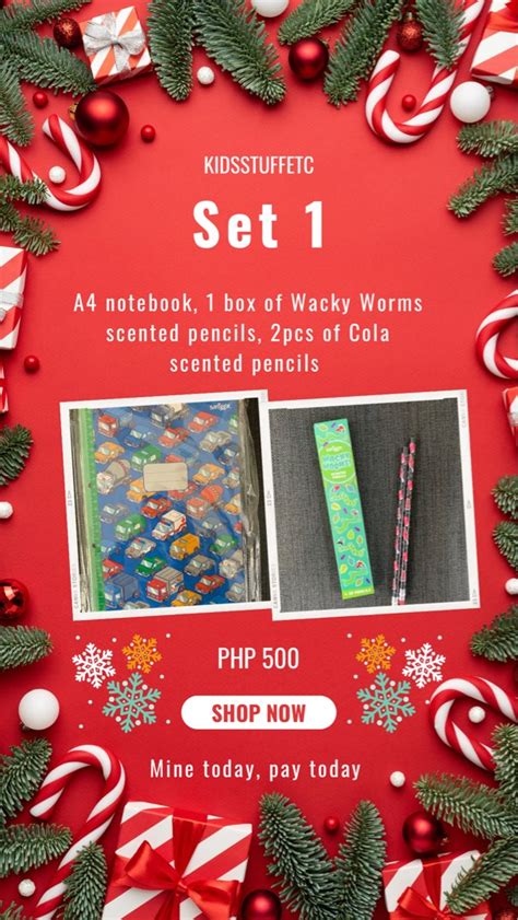 Smiggle Gift Set 1 Notebook And Pencils Hobbies Toys Stationary