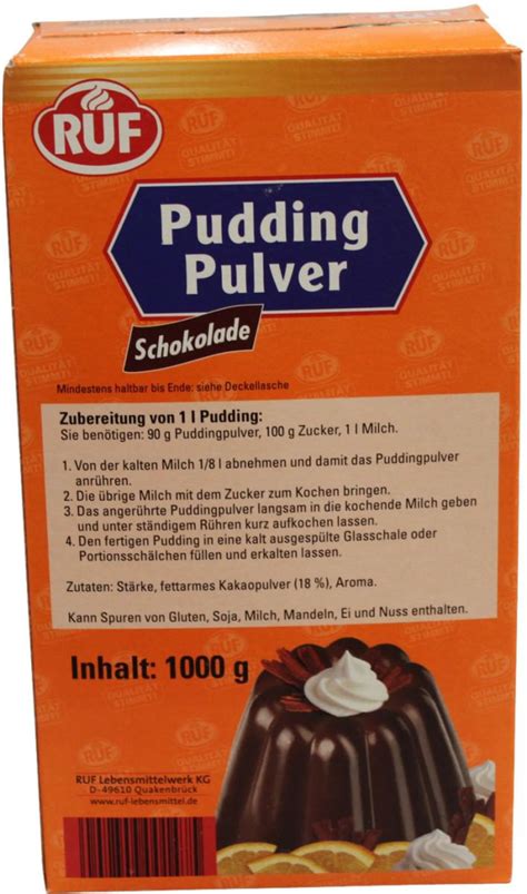 Ruf Puddingpulver Schokolade Zum Kochen Kg Feinkost Lebensmittel