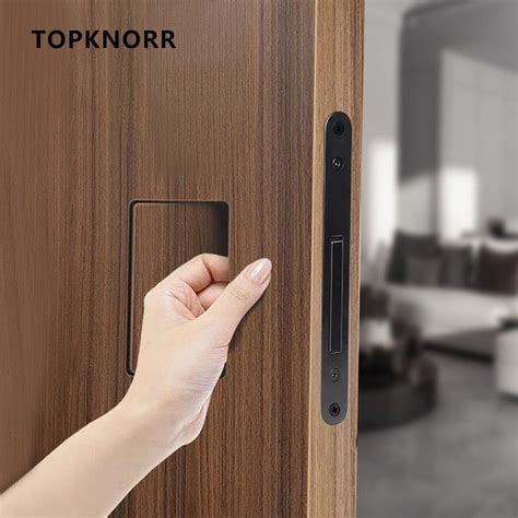 Invisible Room Door Lock Hidden Outward Opening Wooden Door Handle Magnetic Door Handle