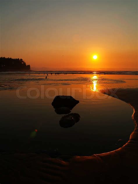 Sunset at the Beach on the Oregon Coast | Stock image | Colourbox