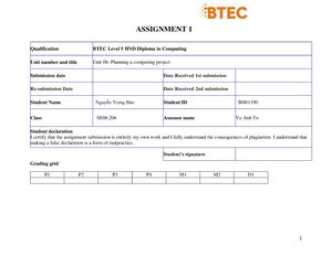 Io T Assignment Frontsheet Assignment Front Sheet