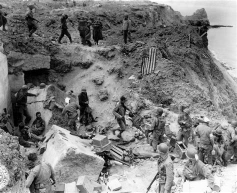 Rangers Storm The Cliffs Of Pointe Du Hoc On D Day 73 Years Ago