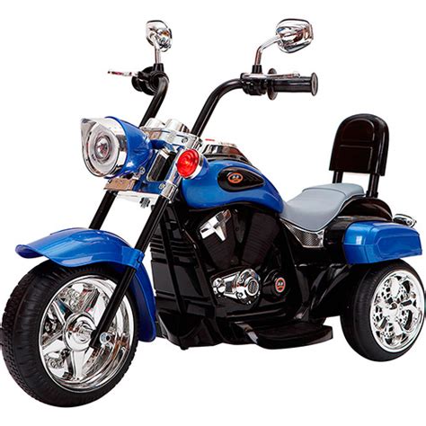 Moto El Trica Infantil V Azul Iron Brink No Shoptime