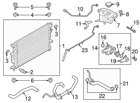 Ford Dealership 2013 2016 Lincoln MKZ Tank Assembly Radiator Overflow