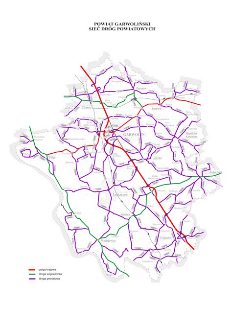 Zarząd dróg Mapa dróg powiatowych