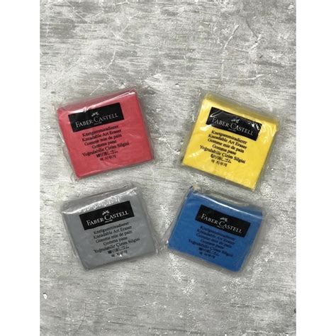 Faber Castell Colored Kneaded Art Eraser Soft Durable Sketch Putty