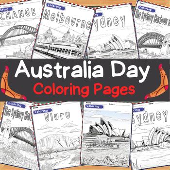 Australia Day Activities - Coloring Pages Freebies by My Little Space