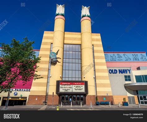 CALGARY, CANADA - JUNE 5: Cineplex movie theatre at Chinook Centre mall ...