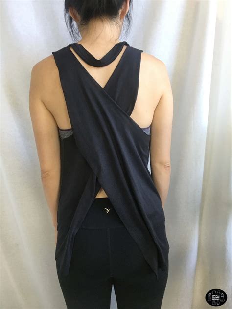 Diy Crossover Back Tank From T Shirt Fashion Wanderer