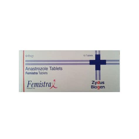 Anastrozole 1mg Femistra Tablet Zydus Cadila 10 Tablets In 1 Strip