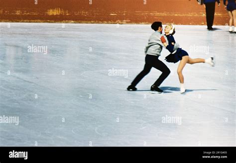 1960 Winter Olympics In Squaw Valley California Pairs Figure Skating Practice In The West Rink