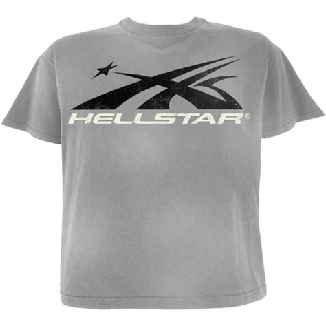 Hellstar Studios Grey Tee Ss23 Grey