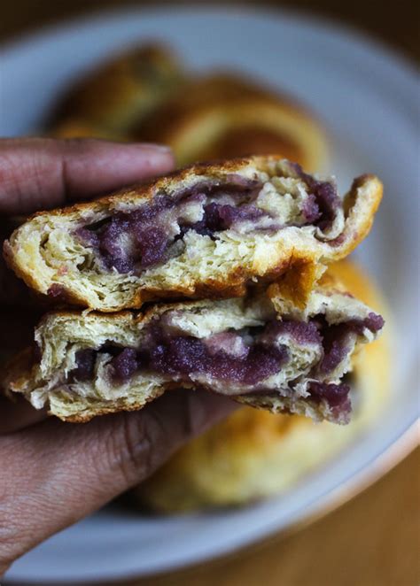 Quick Pan De Ube Purple Yam Bread Roll Amusingmaria