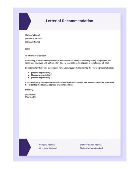 4 Free Letter Of Recommendation For Employee Templates AIHR