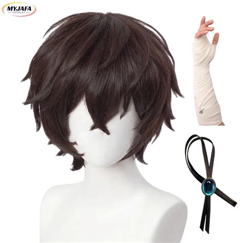 Y Ksek Kaliteli Dazai Osamu Cosplay Peruk Anime Bungo Sokak K Pekleri